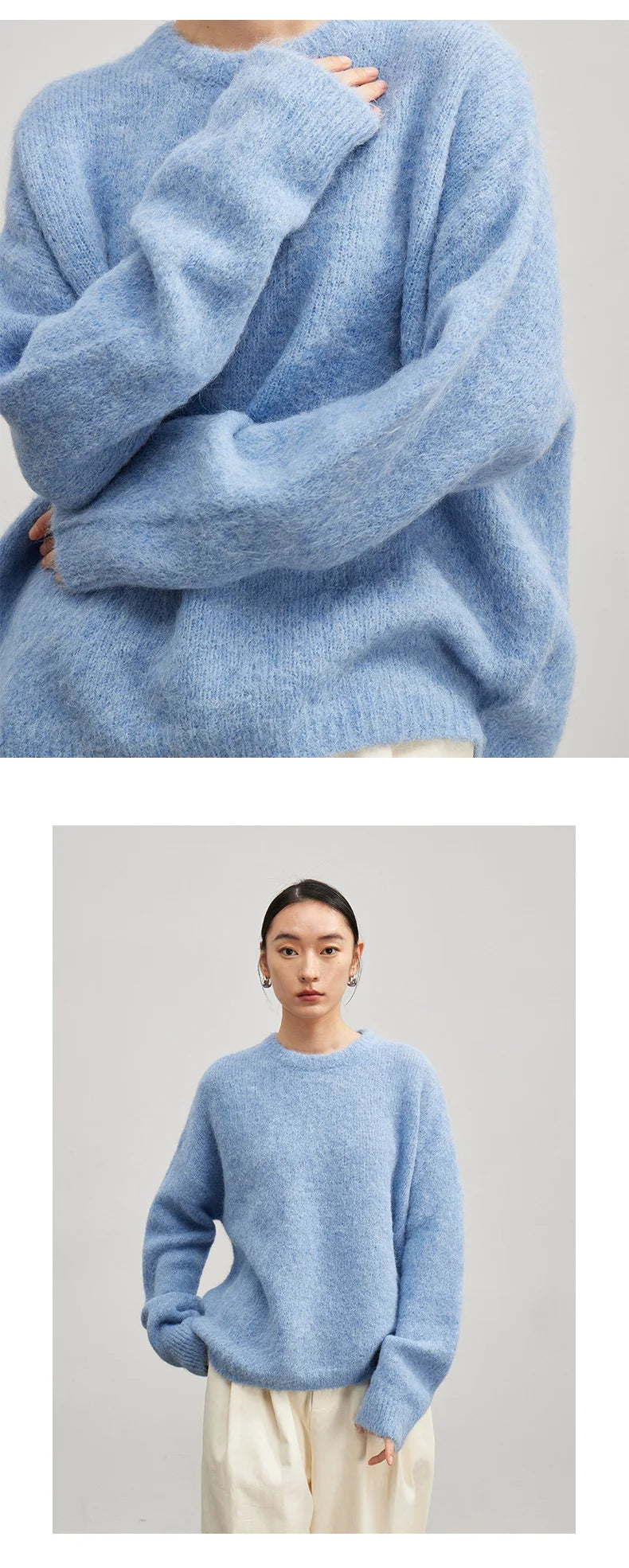 Warm Alpaca Pullover for Women – Fall/Winter 2025