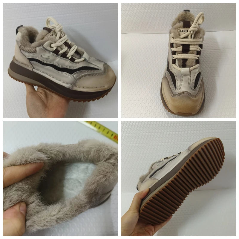 Koznoy Genuine Cow Suede Ankle Sneakers