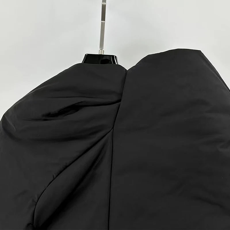 Marrakchi Women’s Asymmetric Thick Cotton Coat – High-Street Winter Statement Jacket