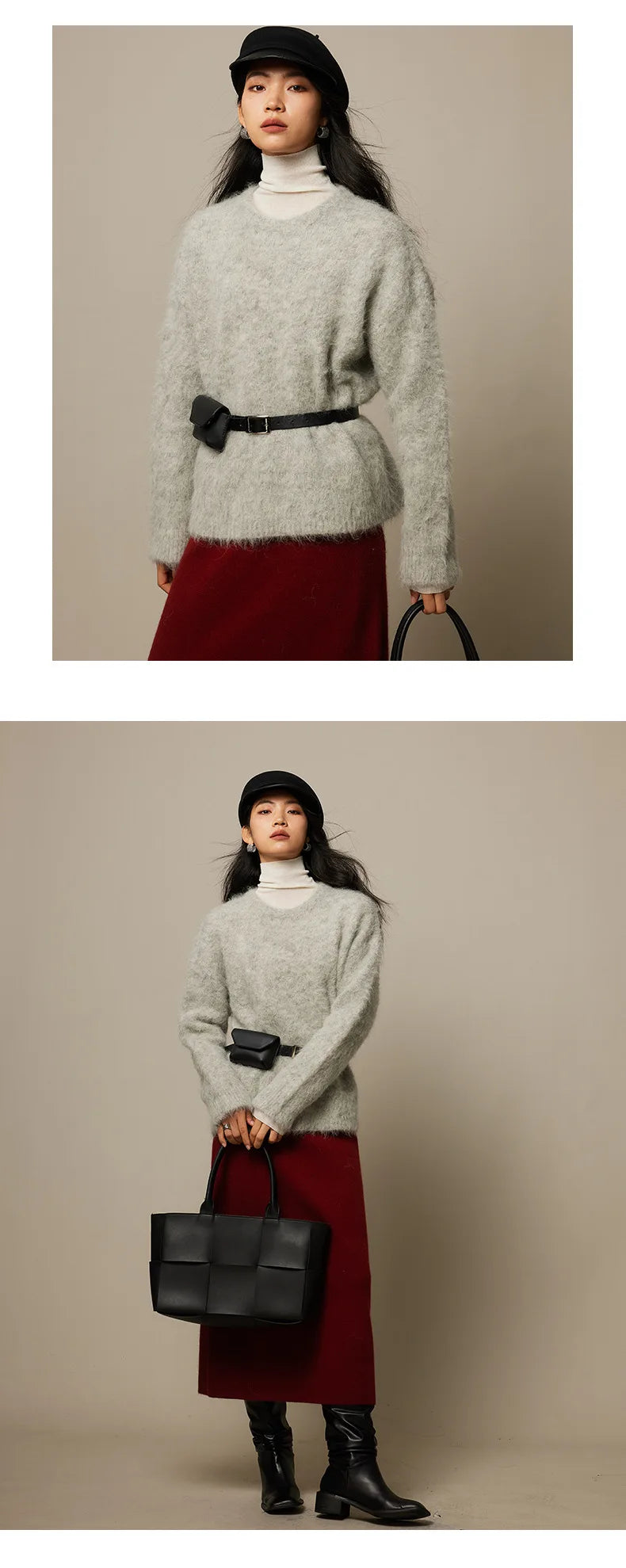Warm Alpaca Pullover for Women – Fall/Winter 2025
