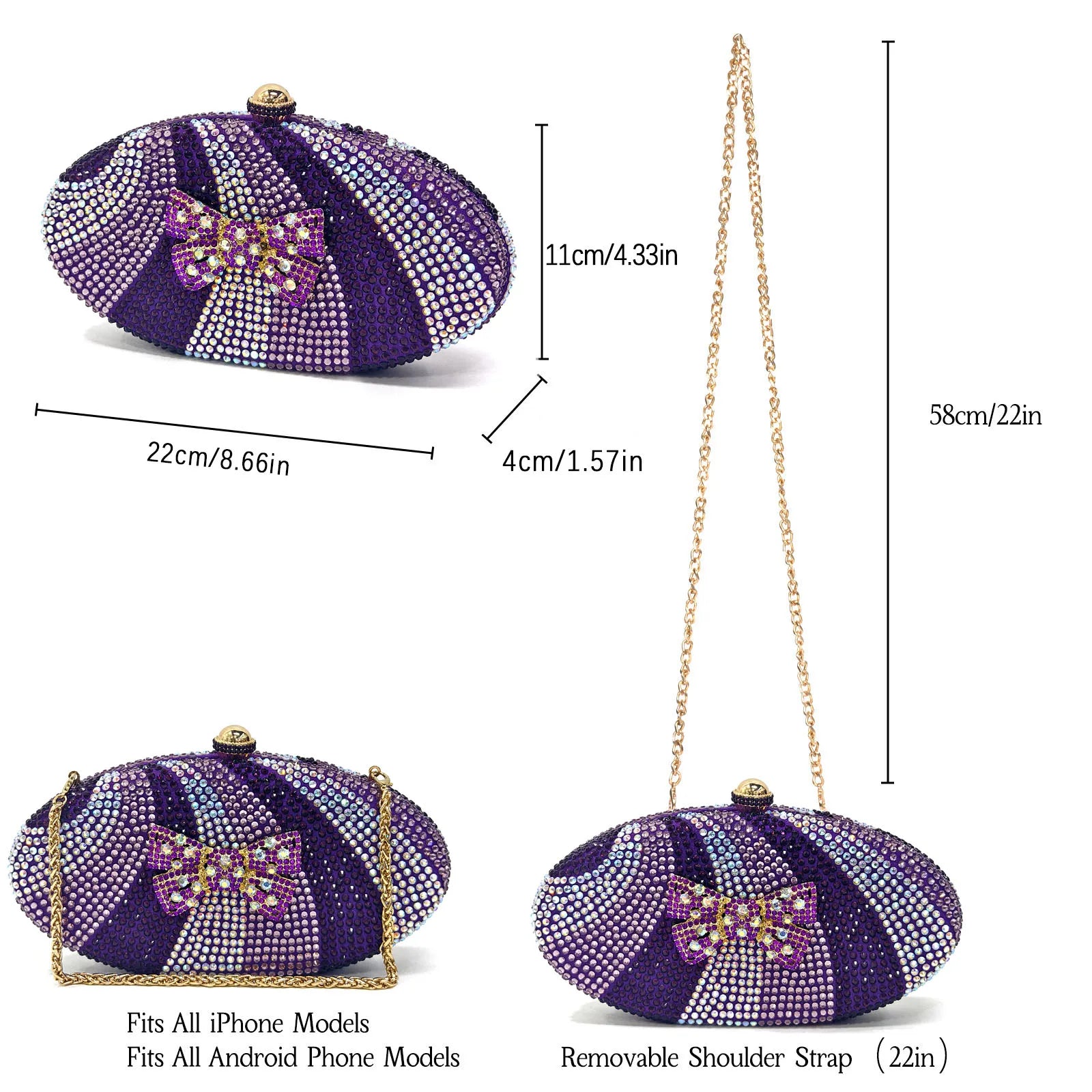 Rhinestone Heels & Handbag Set – Elegant Party Collection