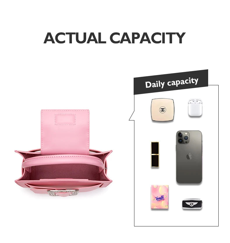 Crocodile Pattern Genuine Leather Messenger Bag