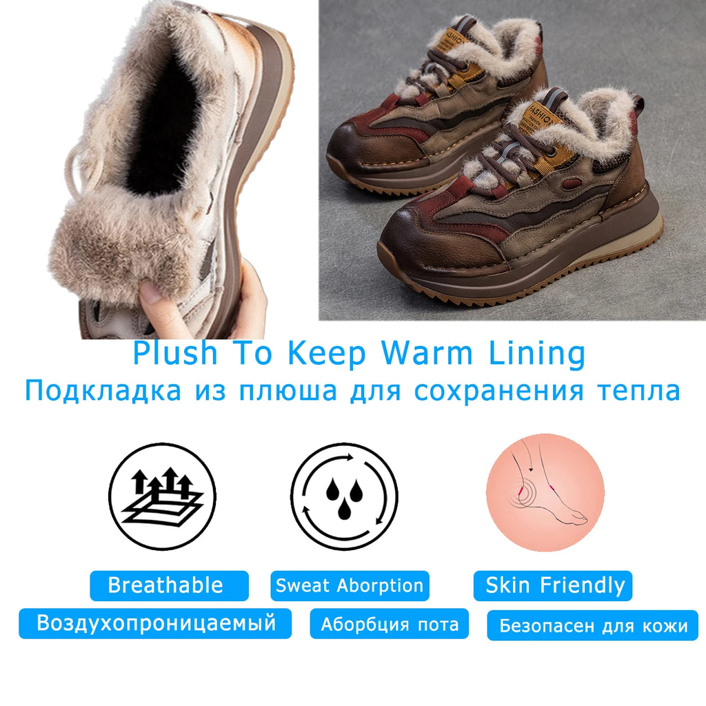 Koznoy Genuine Cow Suede Ankle Sneakers