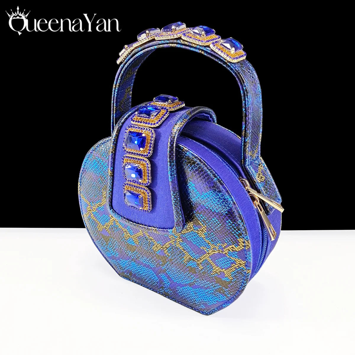 Elegant Green Peep-Toe Heels & Matching Bag Set