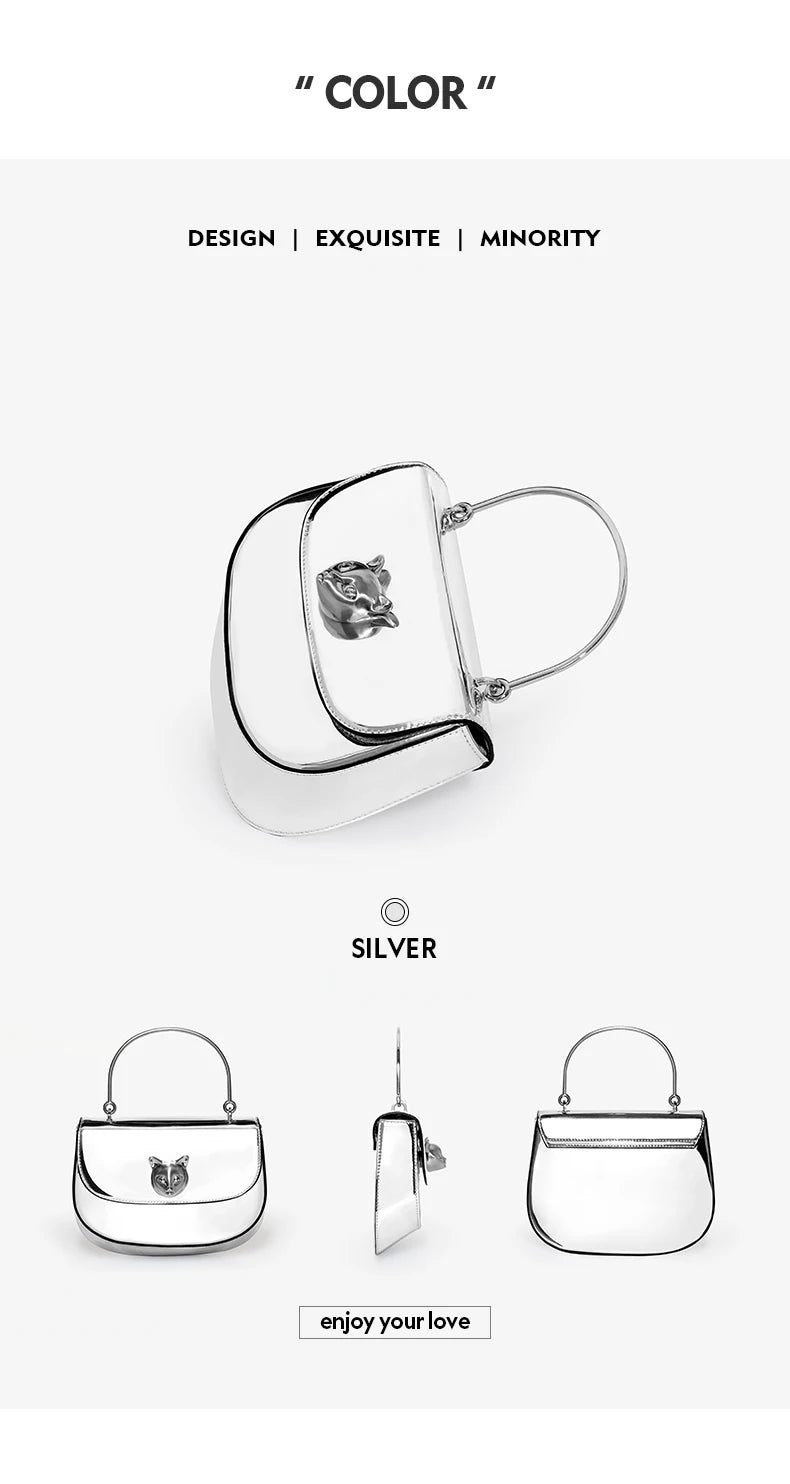 BAFELLI Marrakchi 2025 Cat Evening Leather Crossbody Bag