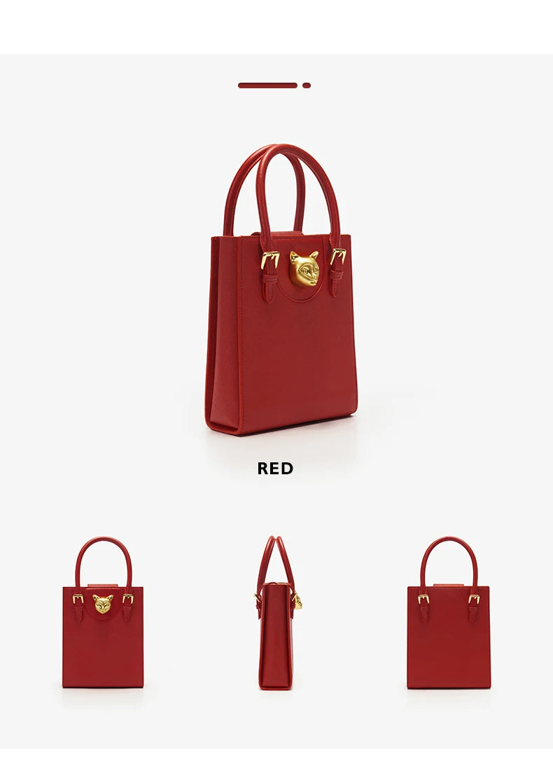 BAFELLI Mini Tote – Luxury Cat Shoulder Crossbody Bag