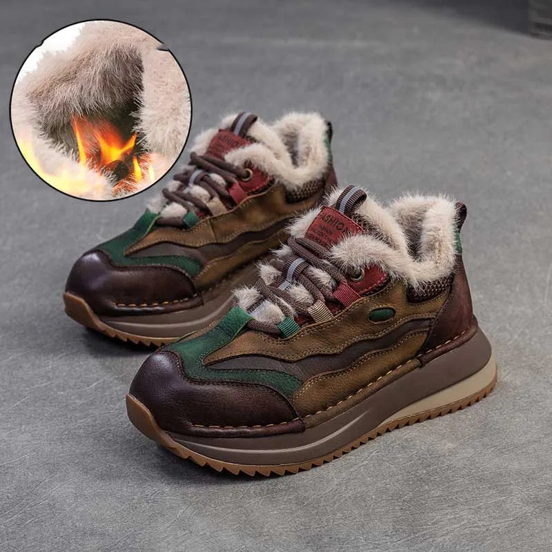 Koznoy Genuine Cow Suede Ankle Sneakers