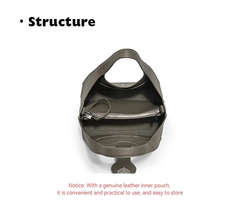 BAFELLI Women’s Tote Bag – Genuine Leather Casual Travel Purse