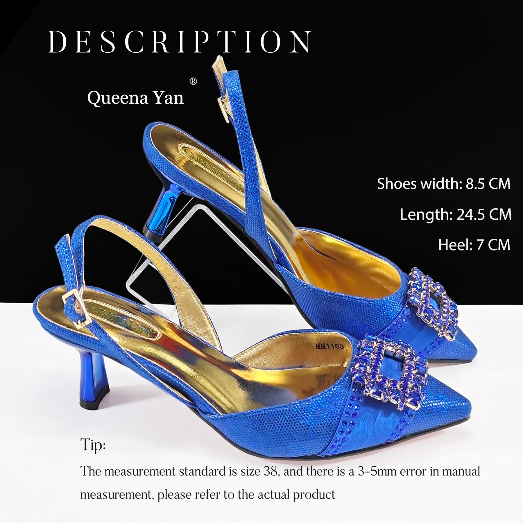 Marrakchi Block Heels & Rhinestone Bag Set – Elegant Party Collection