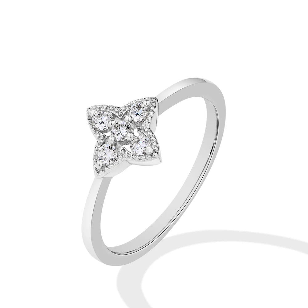 ATTAGEMS Women’s Moissanite Ring – 18K Gold Plated S925 Silver