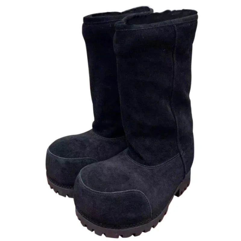 Snow Boots – Platform, Warm Cotton Lined Winter Boots 2025