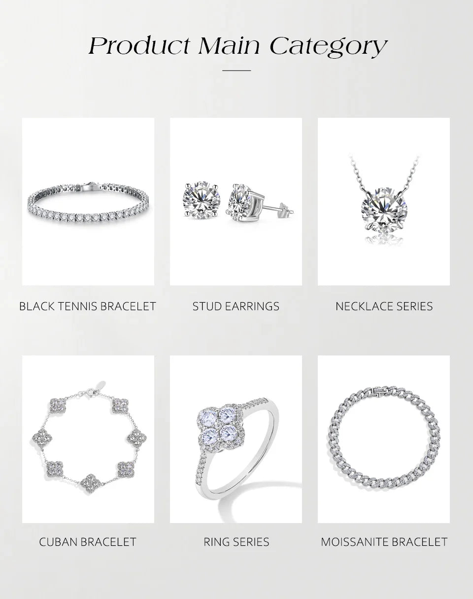 ATTAGEMS Women’s Moissanite Ring – 18K Gold Plated S925 Silver