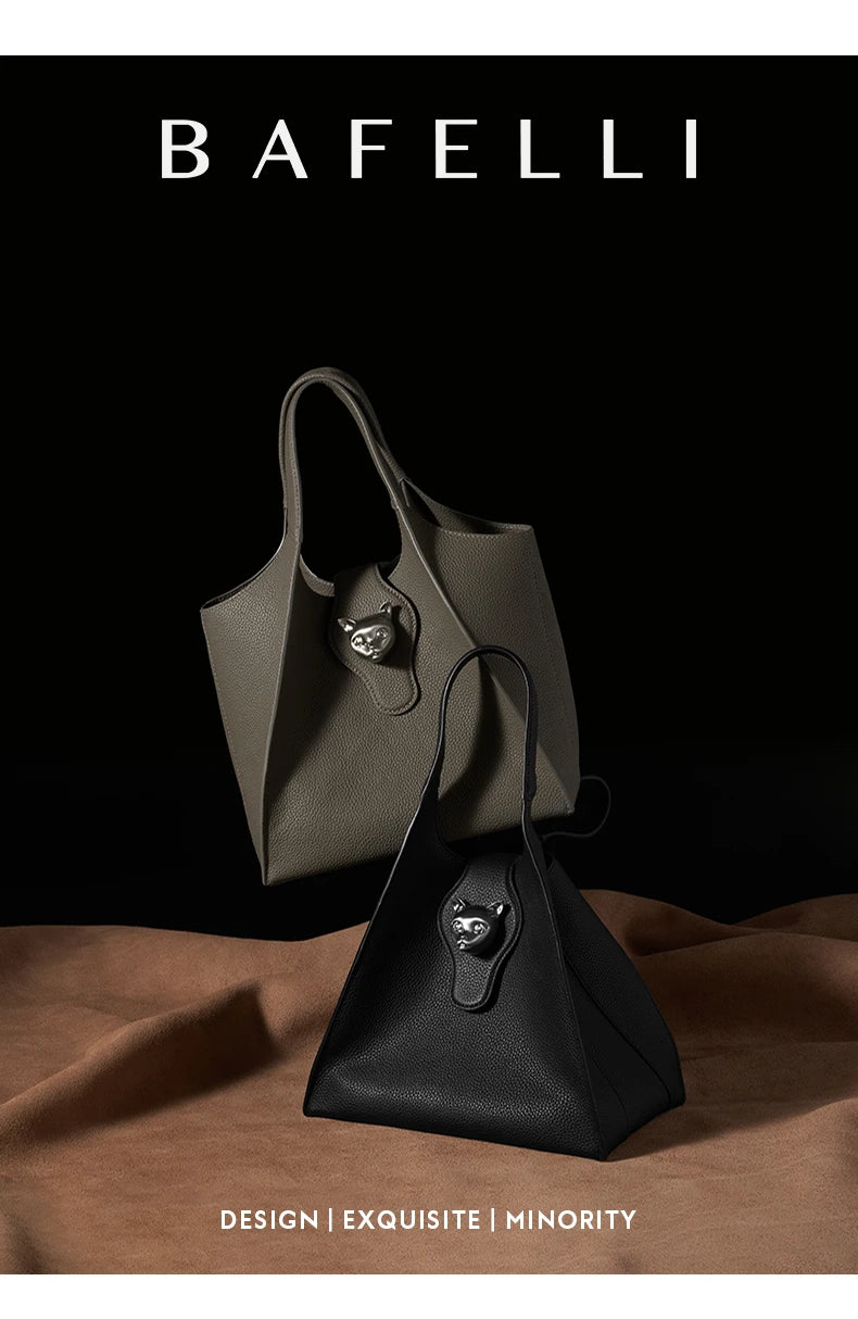 BAFELLI Women’s Tote Bag – Genuine Leather Casual Travel Purse