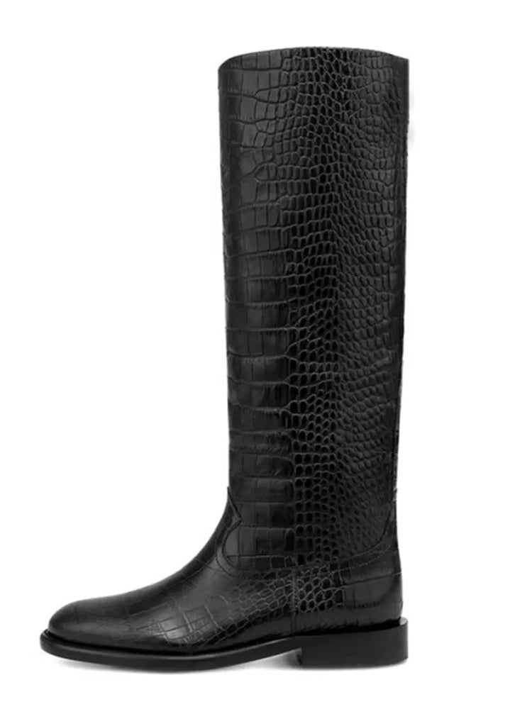 Knee-High Flat Boots – 2025 Autumn/Winter
