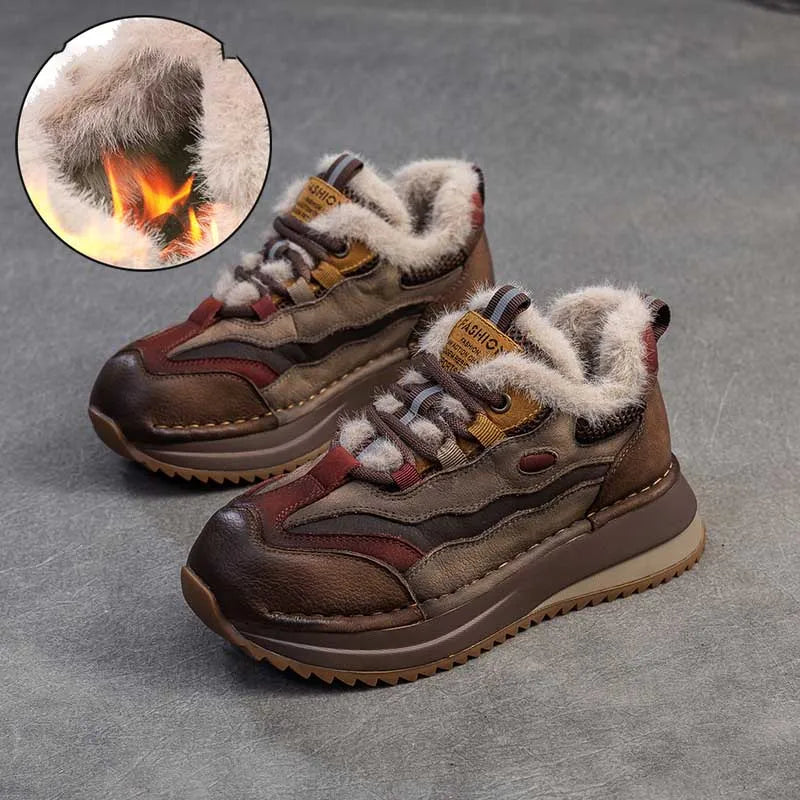 Koznoy Genuine Cow Suede Ankle Sneakers