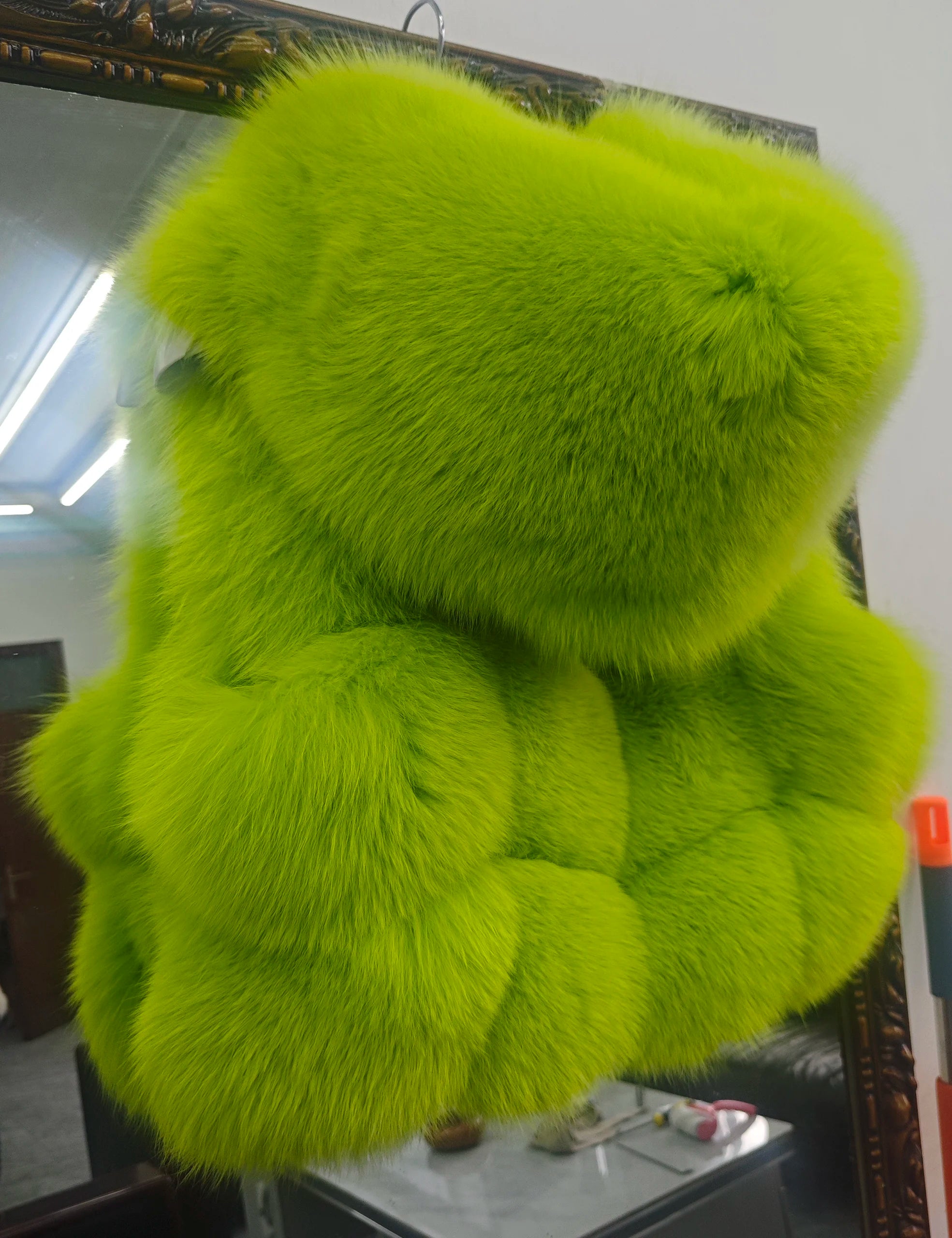 Real Silver Fox Fur Vest – Hooded Genuine Leather Sleeveless Jacket for Women