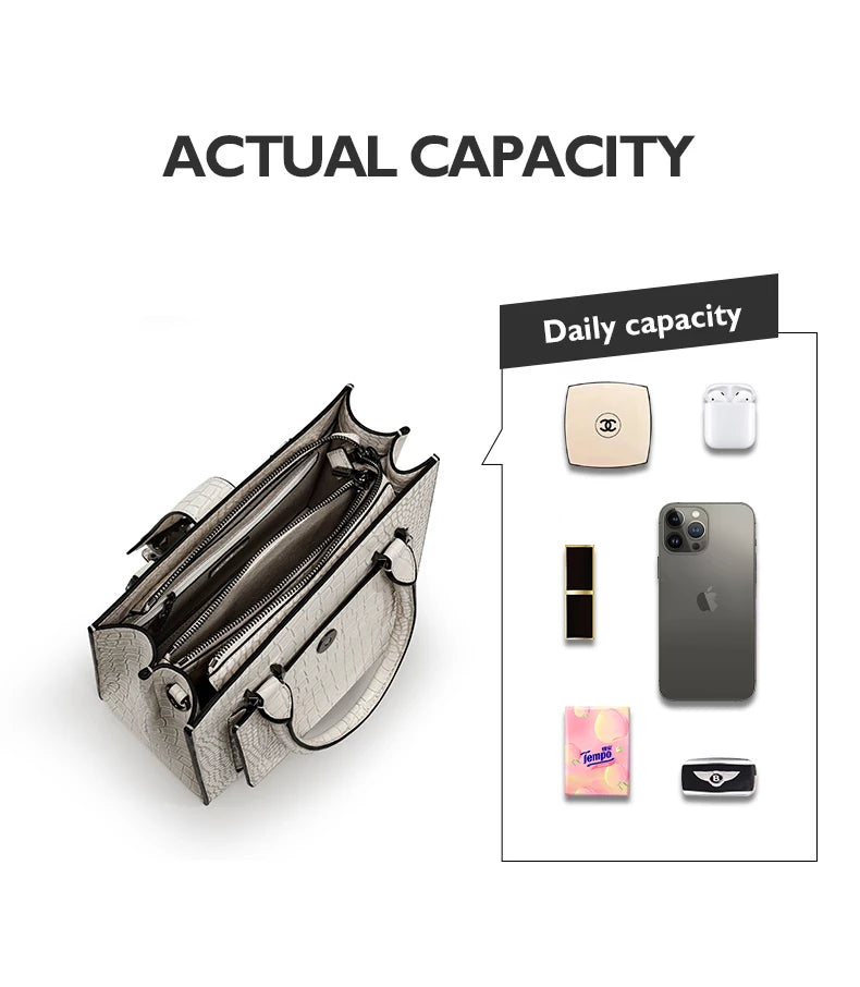 Bafelli Genuine Leather Business Tote Bag