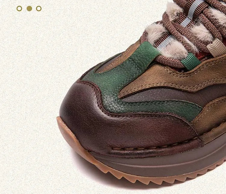 Koznoy Genuine Cow Suede Ankle Sneakers