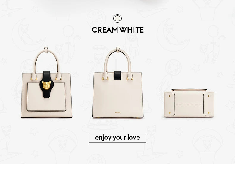 Bafelli 2025 Cat Leather Shoulder & Crossbody Bag