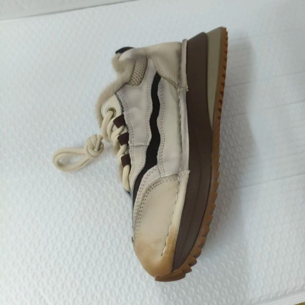 Koznoy Genuine Cow Suede Ankle Sneakers