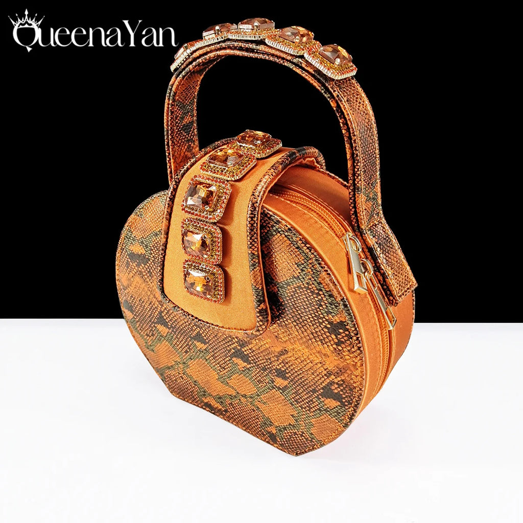 Elegant Green Peep-Toe Heels & Matching Bag Set