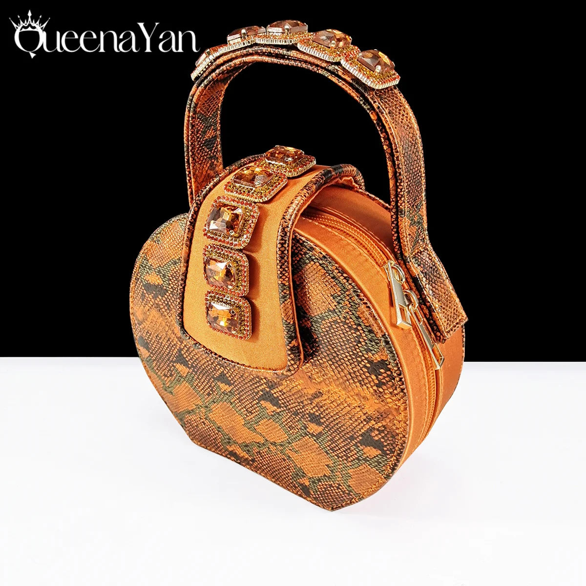 Elegant Green Peep-Toe Heels & Matching Bag Set