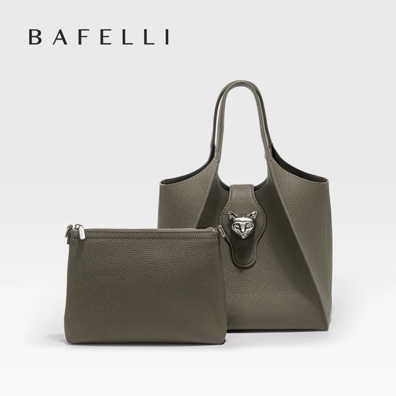 BAFELLI Women’s Tote Bag – Genuine Leather Casual Travel Purse