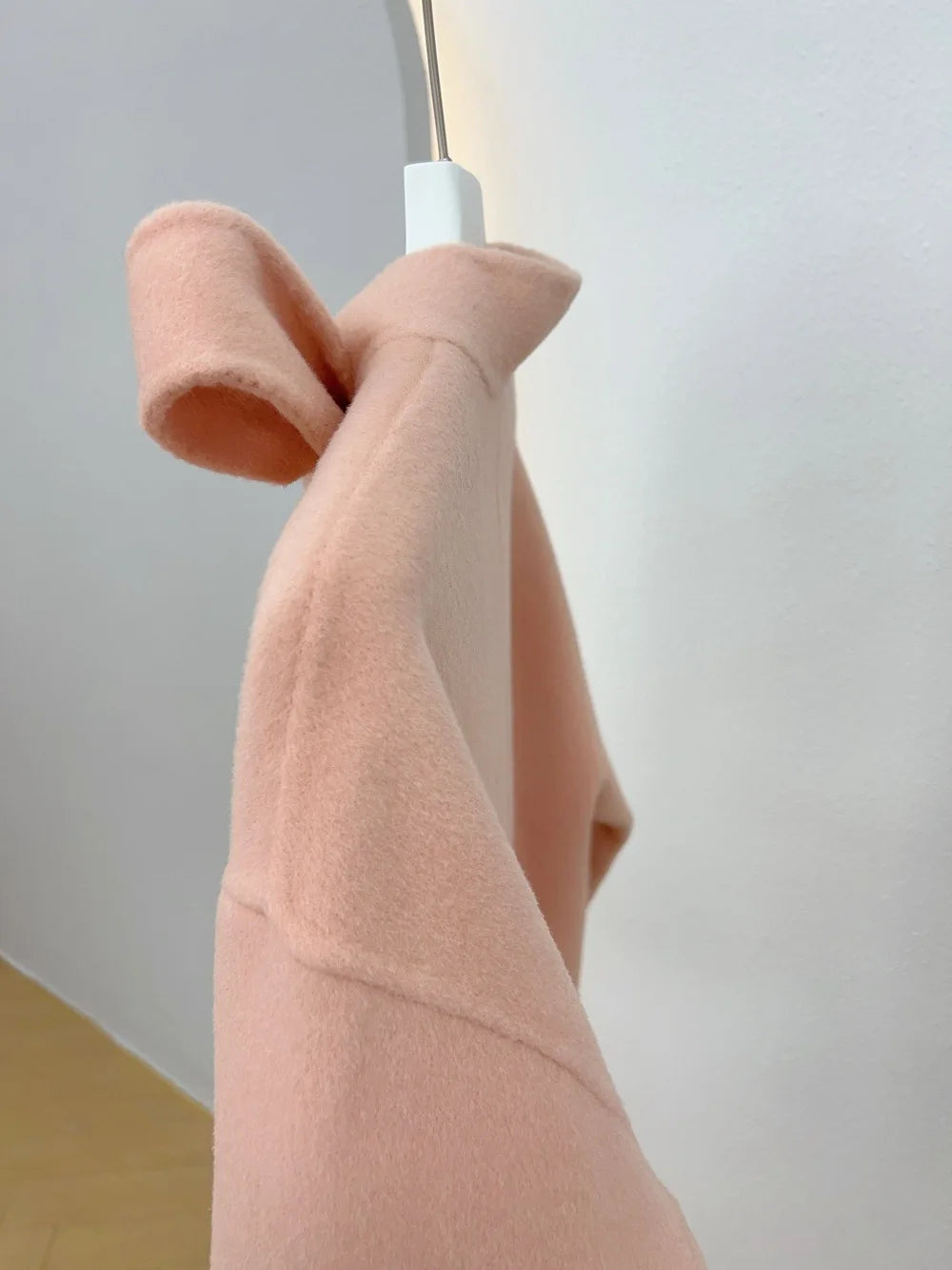 Wool Coat with Fox Fur Cuffs – Luxury Women’s Cashmere