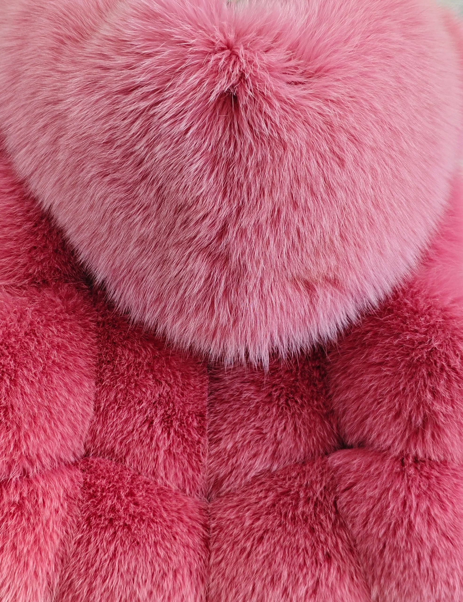 Real Silver Fox Fur Vest – Hooded Genuine Leather Sleeveless Jacket for Women