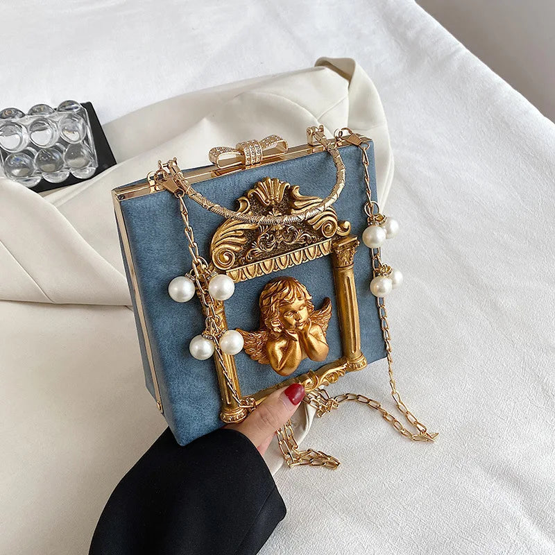 Luxury Fashion Flowers Crossbody Bag – Designer Leather Shoulder Bag for Women