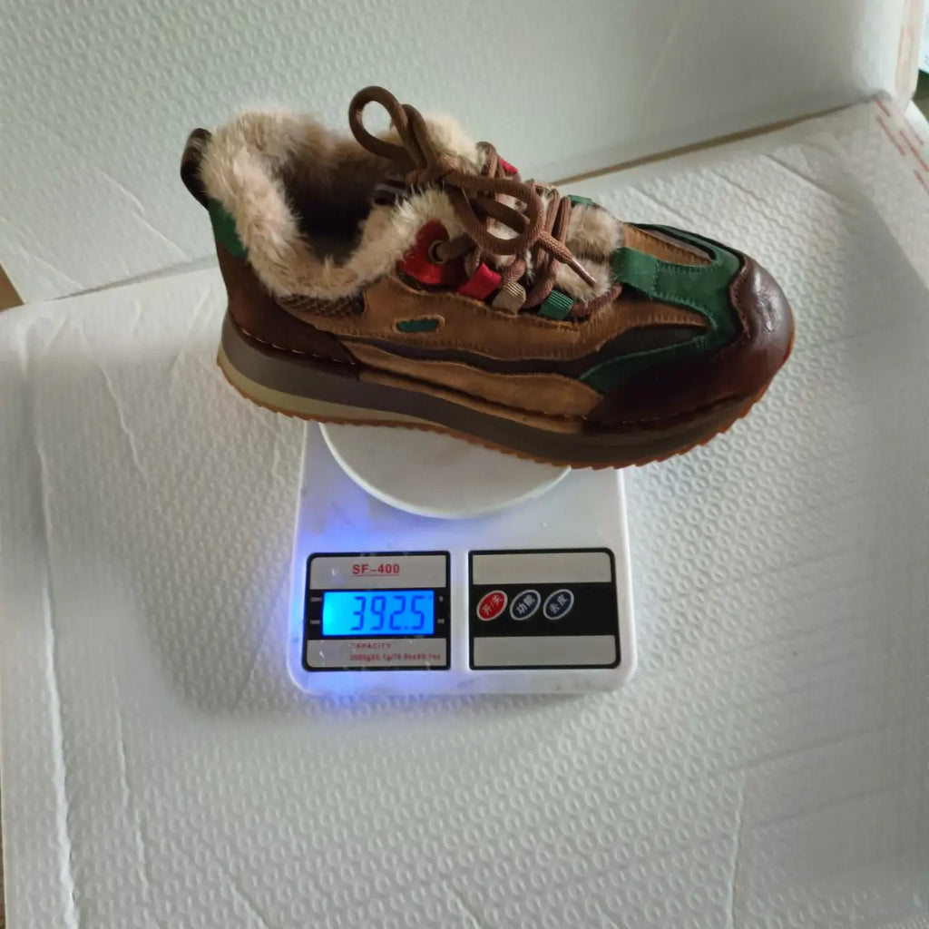 Koznoy Genuine Cow Suede Ankle Sneakers