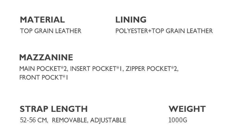 Bafelli Genuine Leather Business Tote Bag