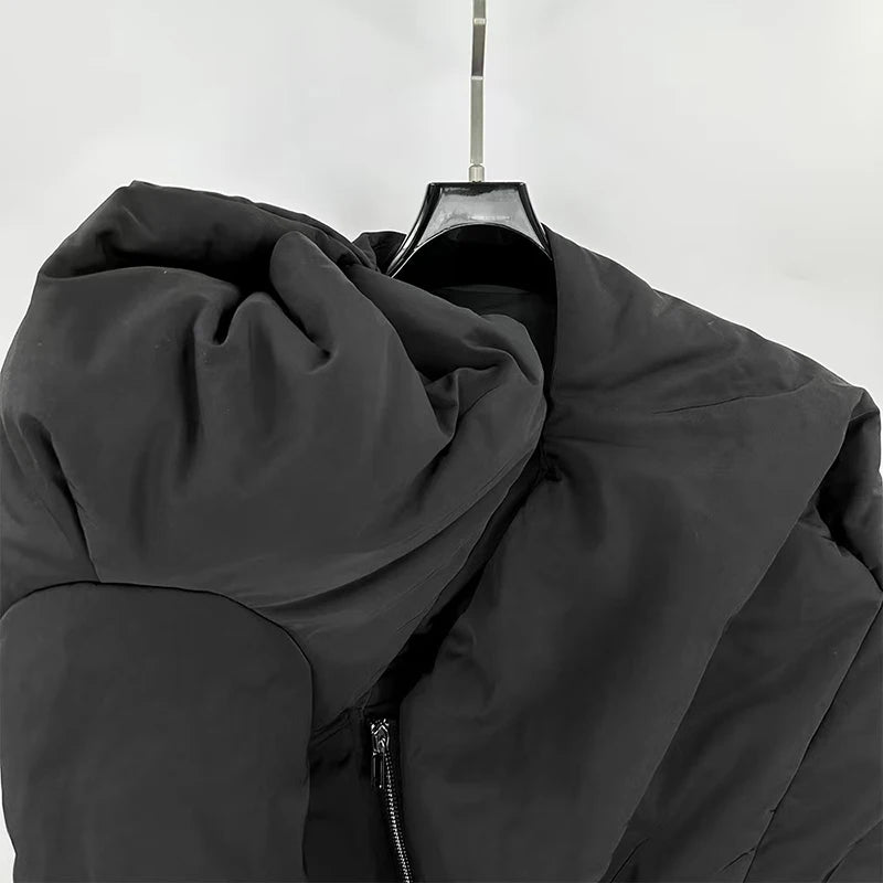 Marrakchi Women’s Asymmetric Thick Cotton Coat – High-Street Winter Statement Jacket