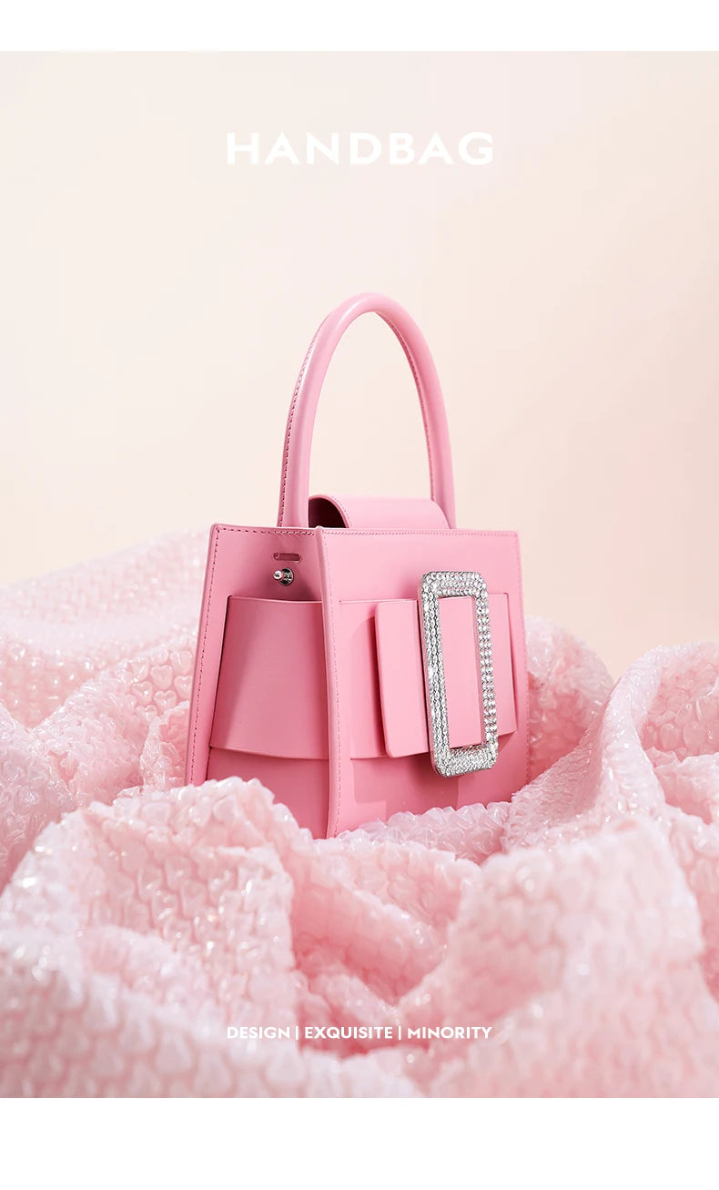 Crocodile Pattern Genuine Leather Messenger Bag