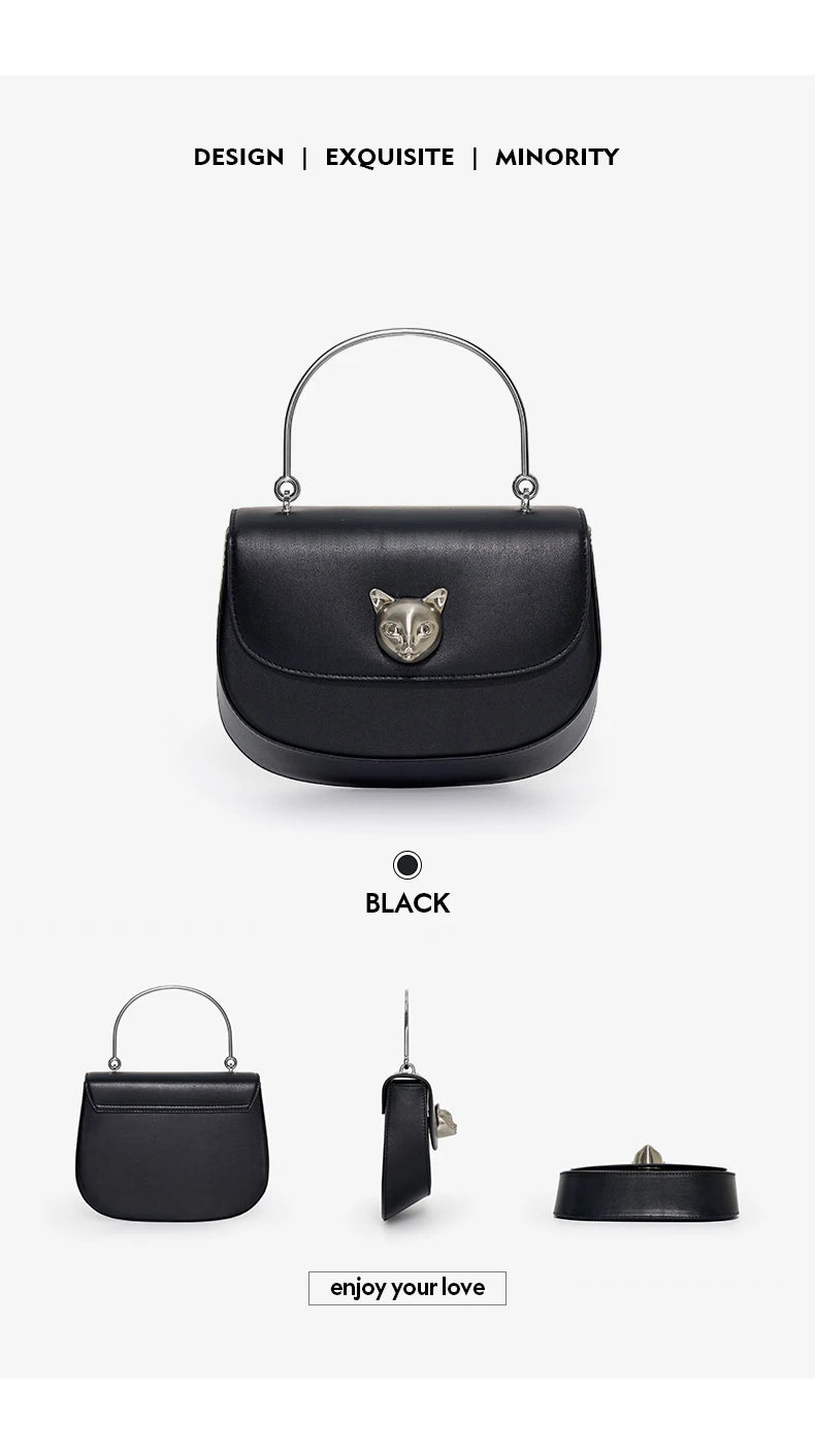 BAFELLI Marrakchi 2025 Cat Evening Leather Crossbody Bag