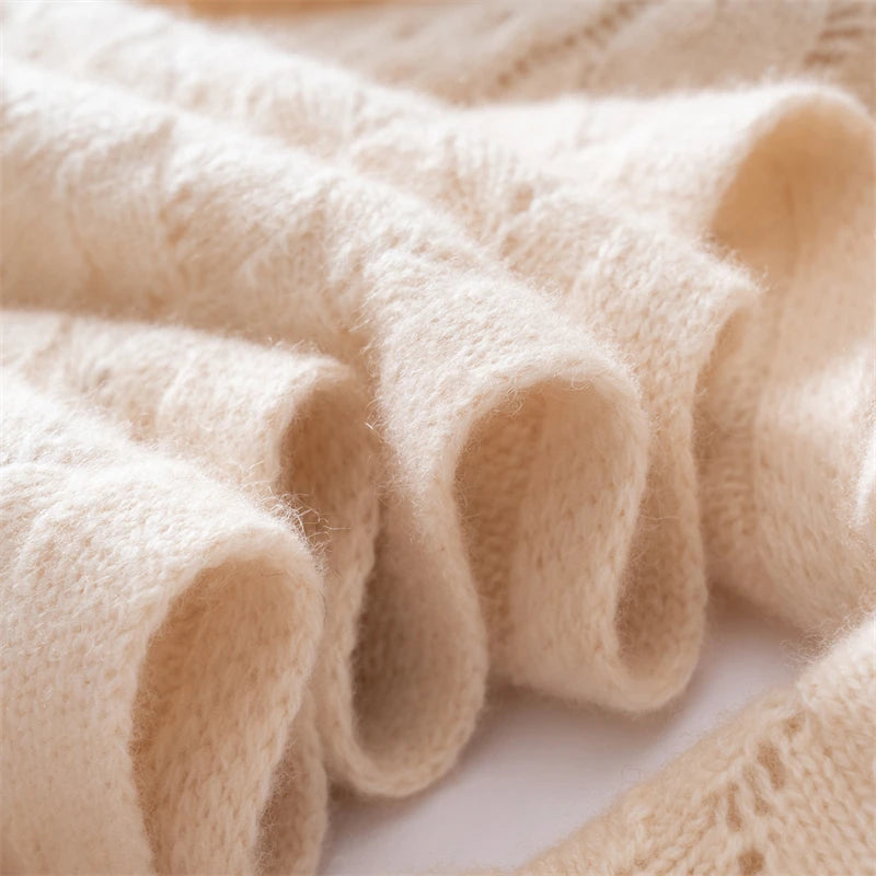 100% Cashmere Scarf – Autumn/Winter Dual-Use Shawl