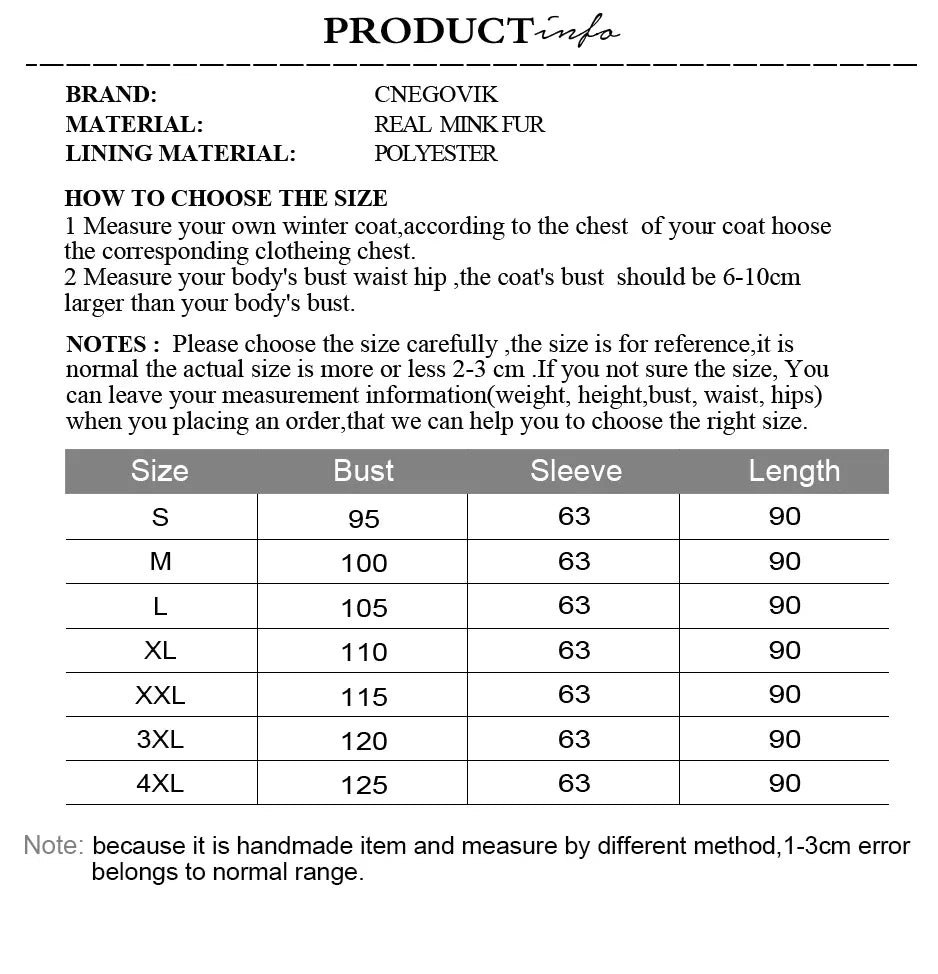 Real Mink Fur Coat – Long Luxury Winter Jacket