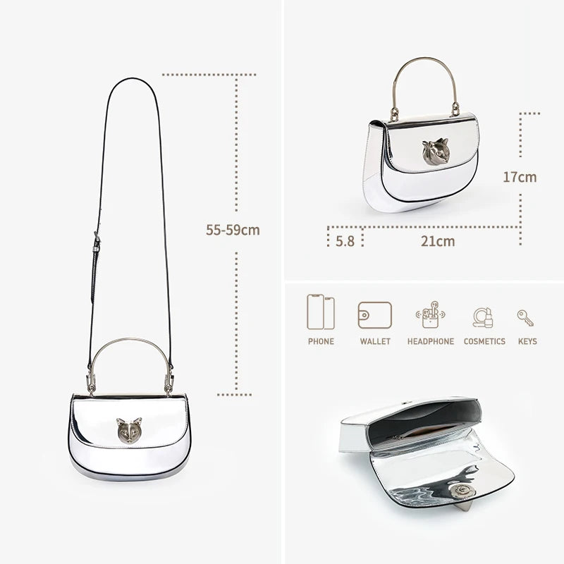 BAFELLI Marrakchi 2025 Cat Evening Leather Crossbody Bag