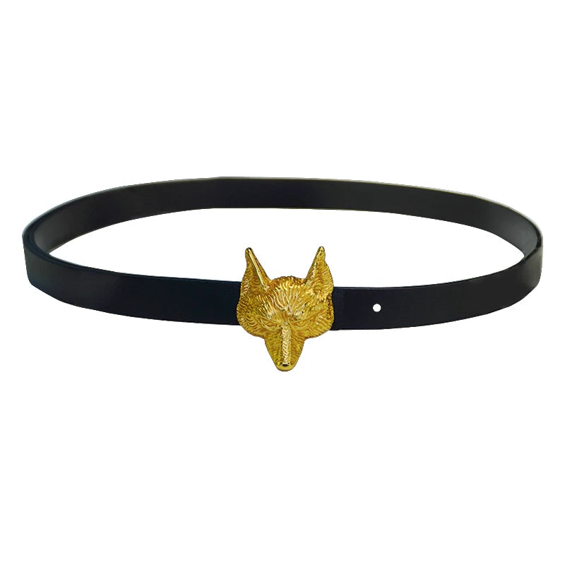 Fox Head Alloy Leather Belt – Biutefou