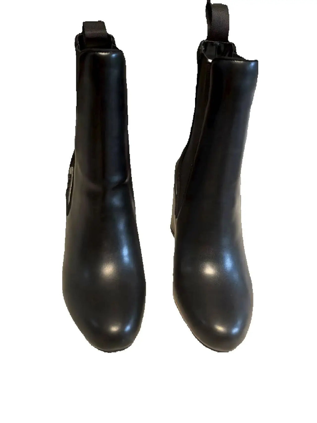 Hemegot Black Leather Red Sole High Heel Boots –