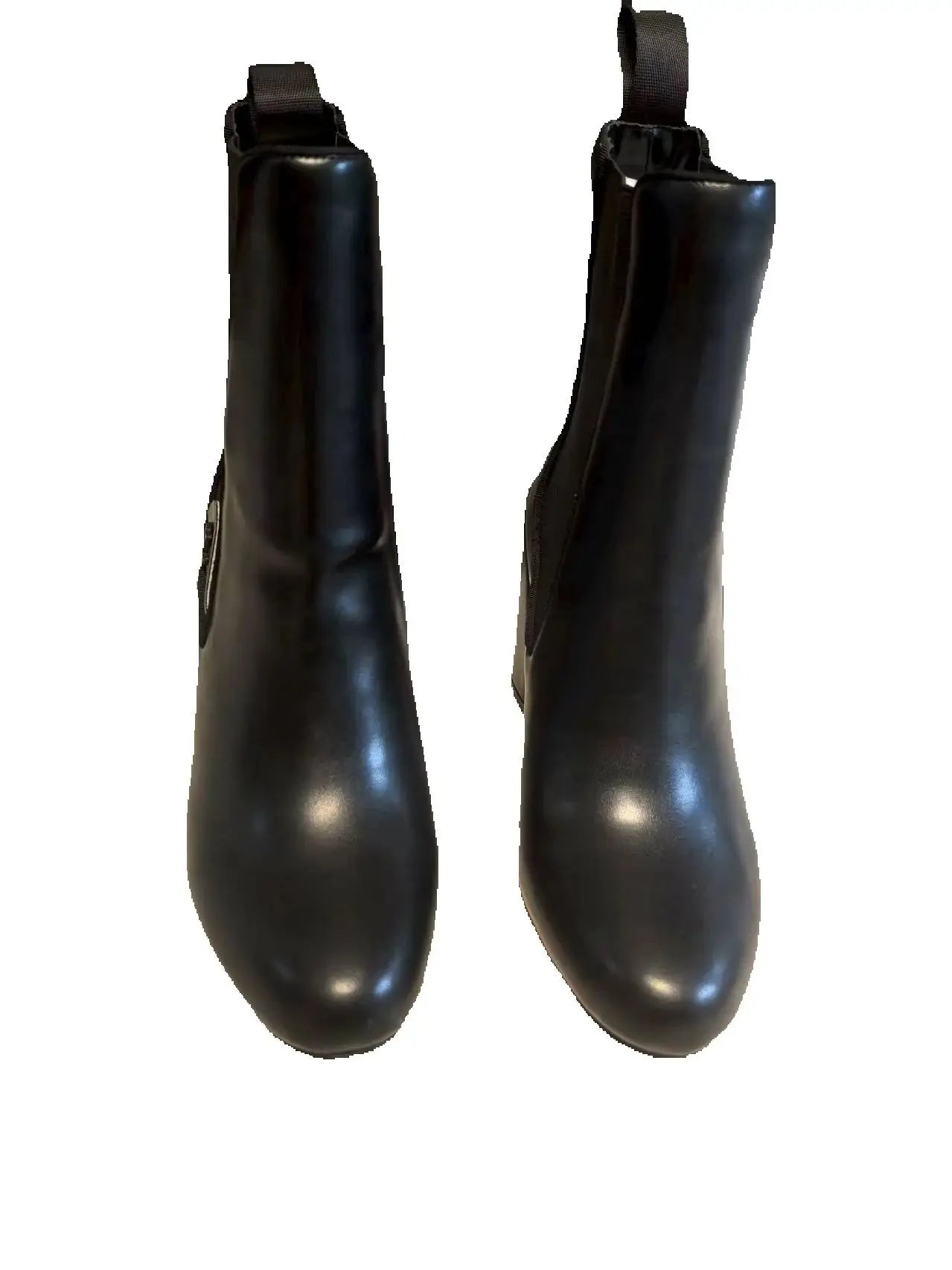 Hemegot Black Leather Red Sole High Heel Boots –