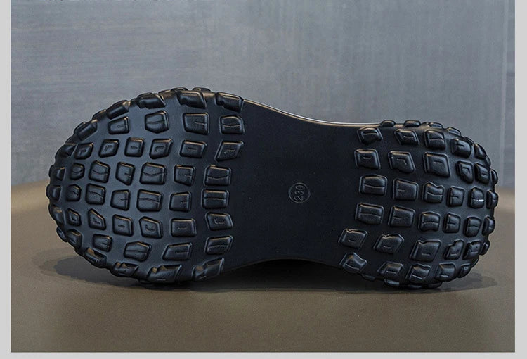 FujinGenuine Leather Platform Sneakers