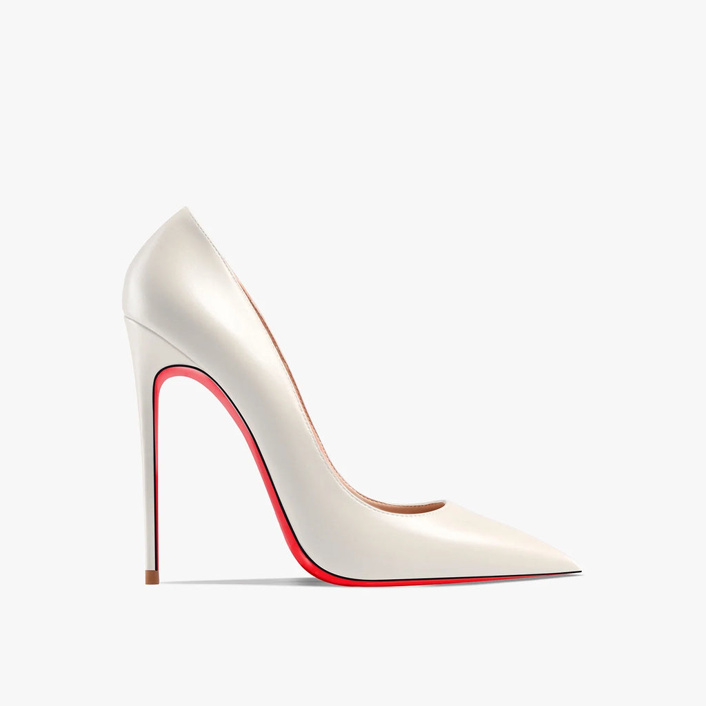 Marrakchi Red Shiny Bottom High Heels – Luxury Pointed Toe Party Pumps