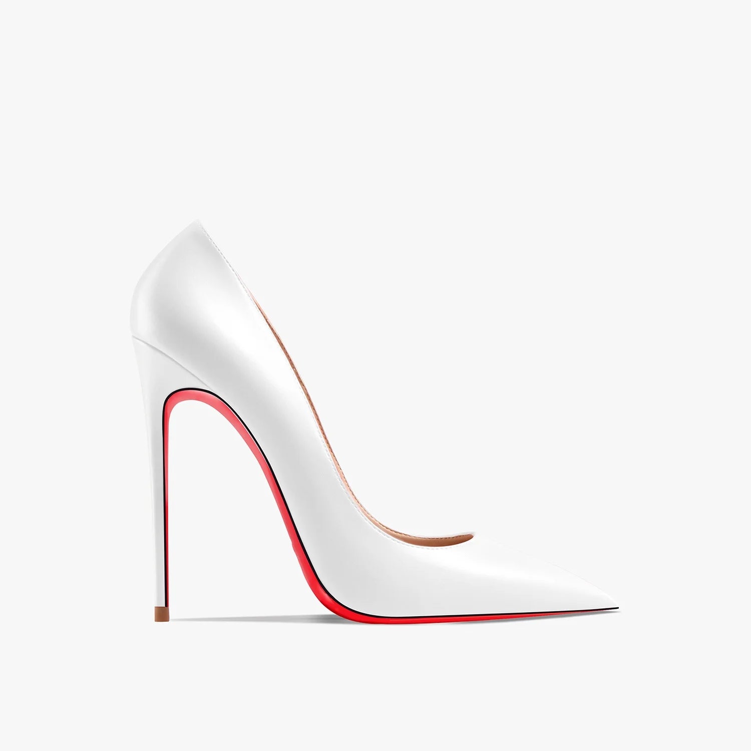 Marrakchi Red Shiny Bottom High Heels – Luxury Pointed Toe Party Pumps
