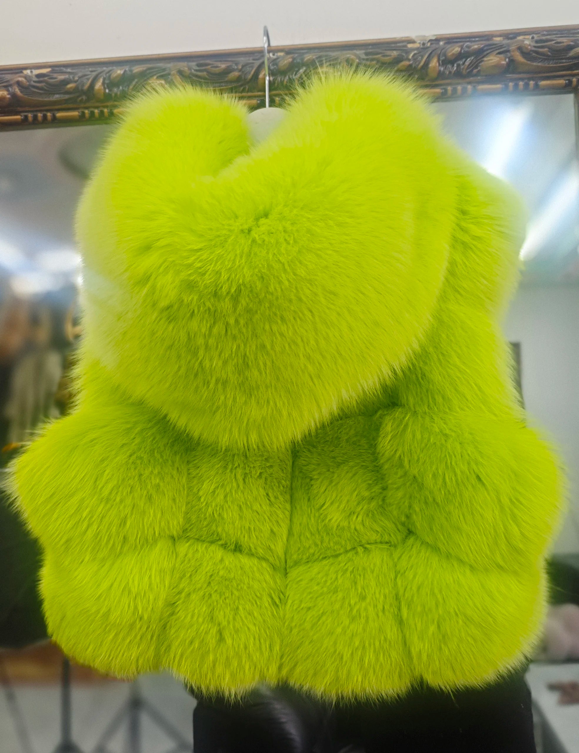 Real Silver Fox Fur Vest – Hooded Genuine Leather Sleeveless Jacket for Women