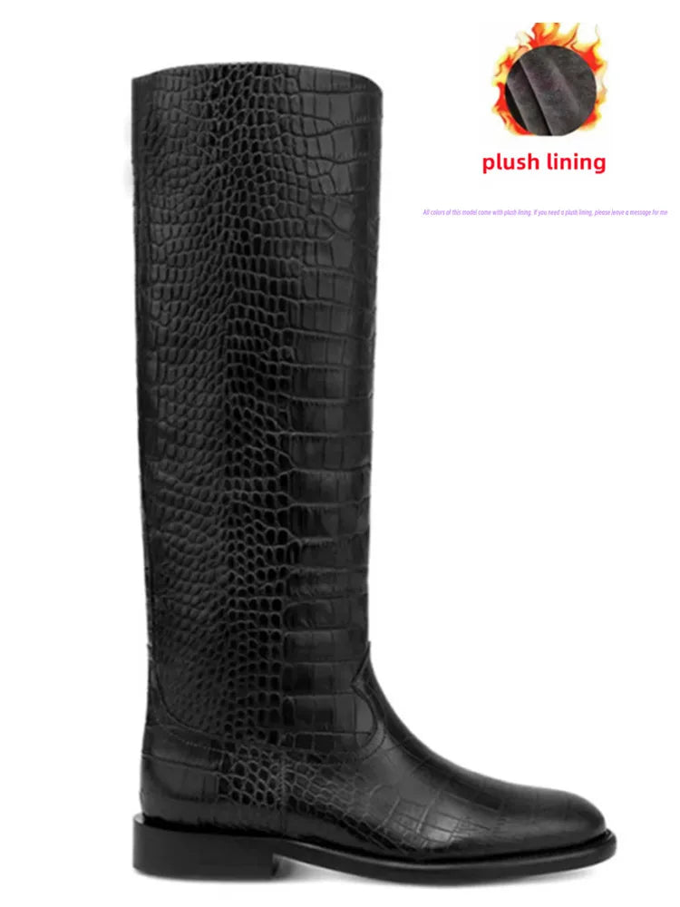Knee-High Flat Boots – 2025 Autumn/Winter