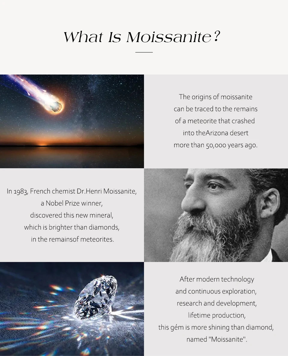 ATTAGEMS Women’s Moissanite Ring – 18K Gold Plated S925 Silver