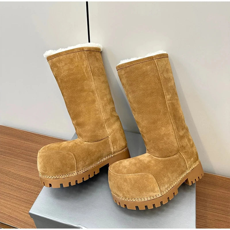 Snow Boots – Platform, Warm Cotton Lined Winter Boots 2025