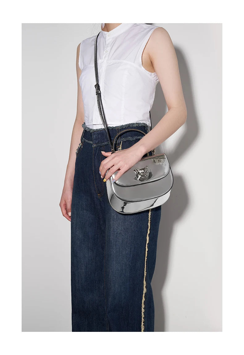 BAFELLI Marrakchi 2025 Cat Evening Leather Crossbody Bag