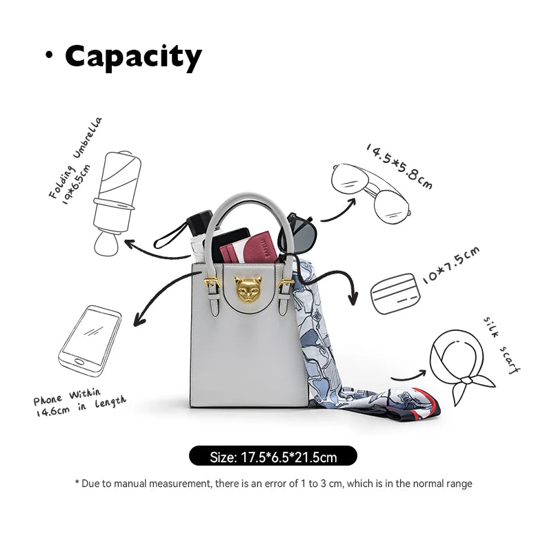 BAFELLI Mini Tote – Luxury Cat Shoulder Crossbody Bag